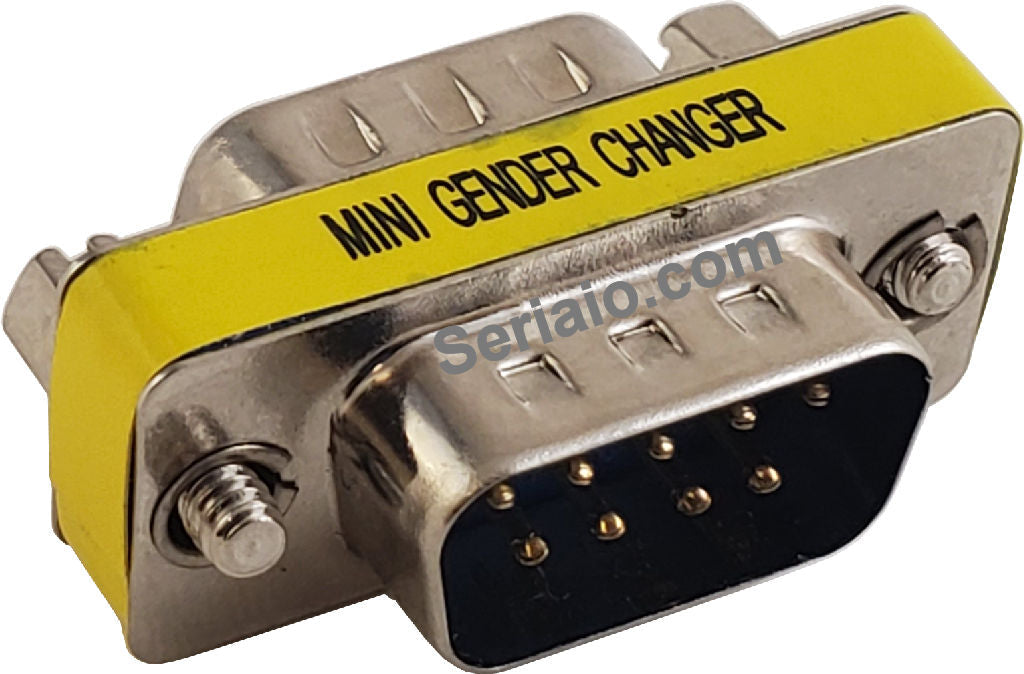 DB9 M/M Mini Gender Changer