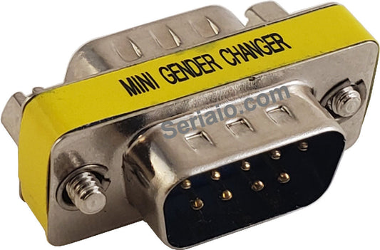 DB9 M/M Mini Gender Changer
