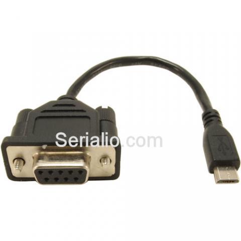 USB Micro-B to DB9 Female (Bridge for RS3x, RS3)