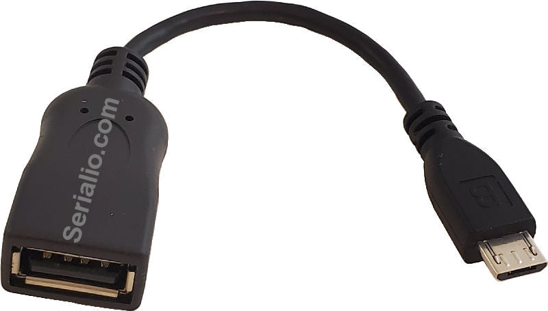 Cable USB-A Female to MicroUSB Male 5-inch